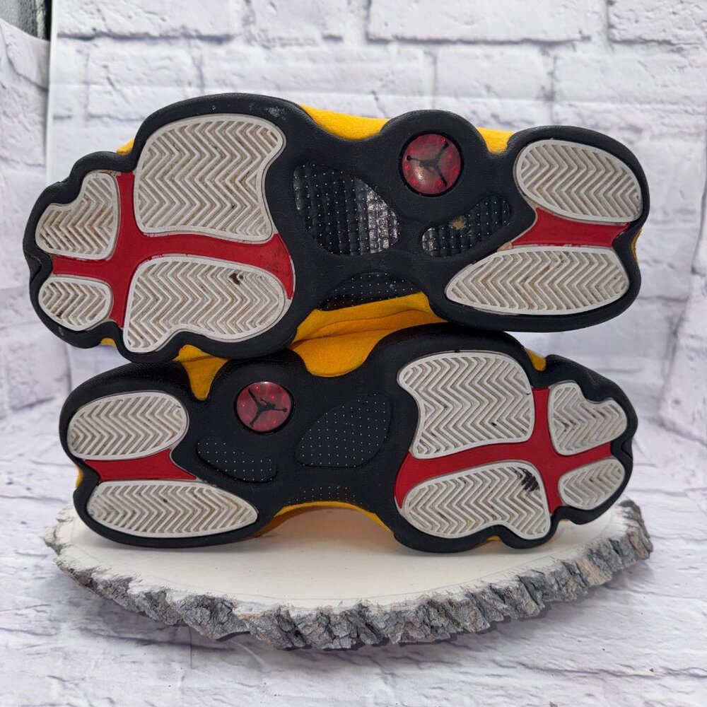 Nike Air Jordan 13 Retro Del Sol Shoes Mens Size 9 White Yellow 414571-167 - Picture 11 of 11